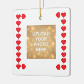 Custom photo Heart Symbols Keramikornament (Links)