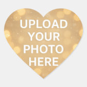Custom Photo Herz-Aufkleber (Vorderseite)