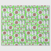 Custom Photo HO HO HO Wrapping Paper – Funny Xmas Geschenkpapier (Flach)