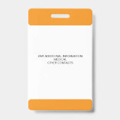 Custom Photo ID Badge for Kids with Emergency Cont Ausweis (Rückseite)