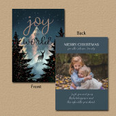 Custom Photo Joy to the World Mountain Scene Karte