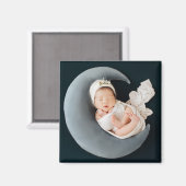 Custom photo keepsake precious baby magnet (Vorderseite/Rückseite)