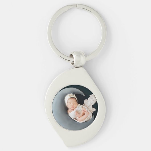 Custom photo keepsake precious baby schlüsselanhänger (Vorderseite)