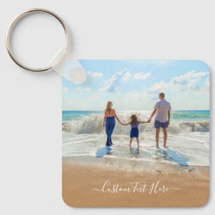Custom Photo Keychain Your Family Photos and Text Schlüsselanhänger