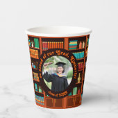 Custom Photo Library-Themed Pappbecher (Vorderseite)