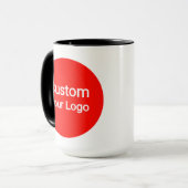 Custom Photo & Logo  | Personalized Tasse (Vorderseite Links)