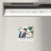 Custom Photo Love Wedding Favor Magnet (In Situ (Geschirrspüler))
