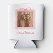 Custom Photo Merry Christmas Can Cooler Dosenkühler (Vorderseite)