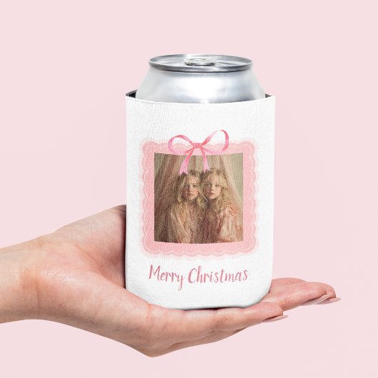 Custom Photo Merry Christmas Can Cooler Dosenkühler