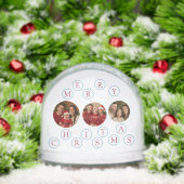 Custom Photo Merry Christmas Schneekugeln (Weihnachten)