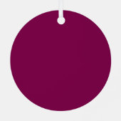 Custom Photo Metal Circle Christmas Ornament (Rückseite)