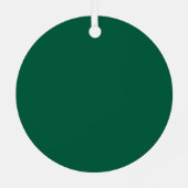 Custom Photo Metal Circle Christmas Ornament Aus Metall (Rückseite)