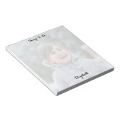 Custom Photo Monogrammed Things To Do List Notepad Notizblock (angewinkelt)