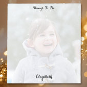 Custom Photo Monogrammed Things To Do List Notepad Notizblock