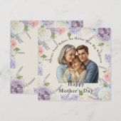 Custom Photo Mother's day Einladung (Vorne/Hinten)