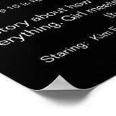 Custom Photo Movie with Your Picture, Title & Cred Poster (Ecke)