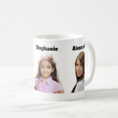 Custom Photo Mug 3 Photo Face Cutout Kaffeetasse (VorderseiteRechts)