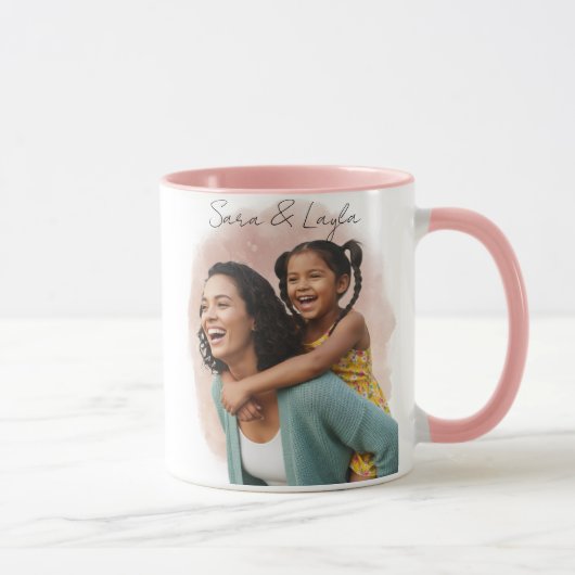 Custom Photo Mug for Family Couple Tasse (Rechts)