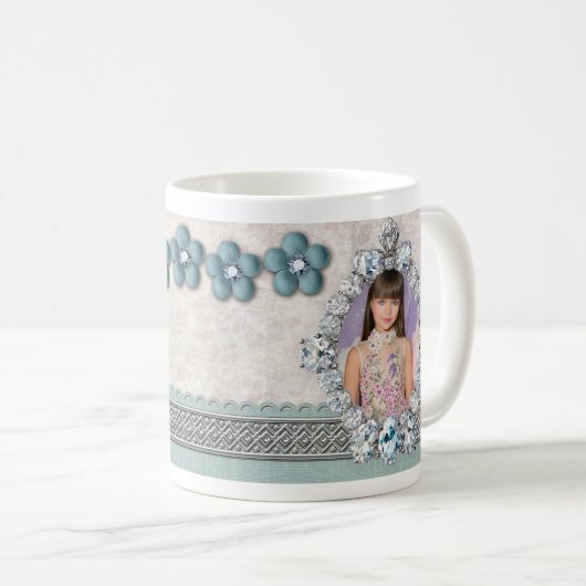 Custom photo Mug, Personalized Coffee Cup designer Kaffeetasse (VorderseiteRechts)