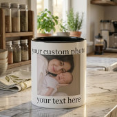 Custom Photo Mug Personalized Gift with Text Tasse
