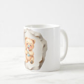 Custom Photo Mug with Modern Abstract Background Kaffeetasse (VorderseiteRechts)