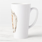 Custom Photo Mug with Modern Abstract Background Milchtasse (Rechts)