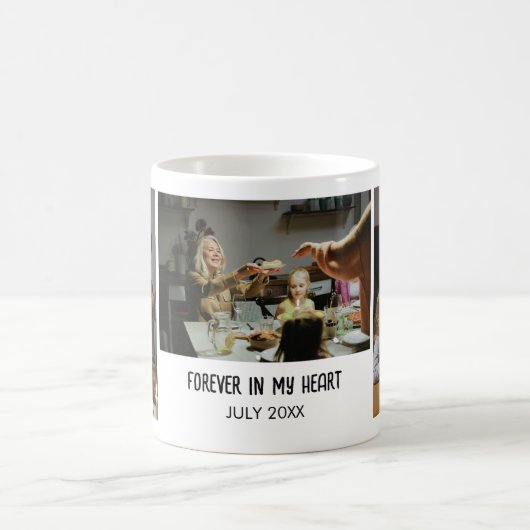 Custom Photo Mug with Personal Message and Date Kaffeetasse (Mittel)