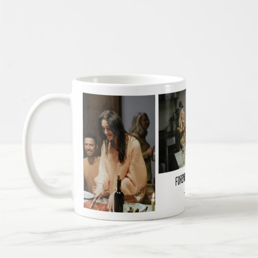 Custom Photo Mug with Personal Message and Date Kaffeetasse (Links)