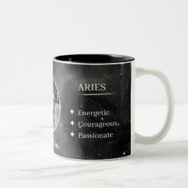 Custom Photo & Name Aries Zodiac Coffee Mug Zweifarbige Tasse