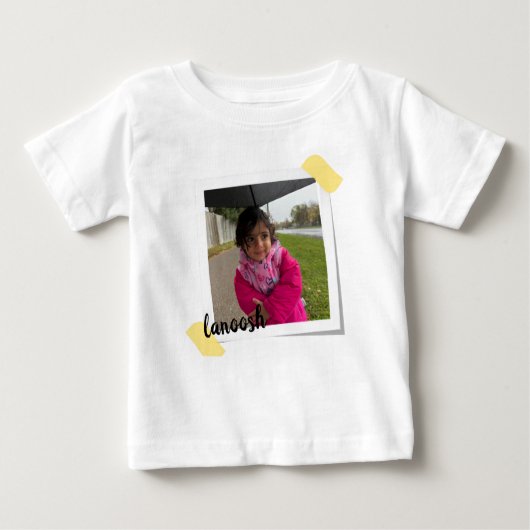 Custom Photo & Name Kids T-Shirt (Vorderseite)