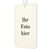 Custom photo name personalized Autolufterfrischer (Links)