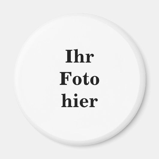 Custom photo name personalized Magnet (Vorne)