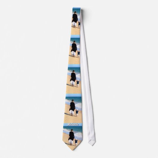 Custom Photo Neck Tie Personalized Name Krawatte (Vorderseite)