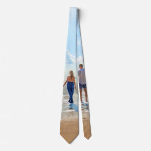 Custom Photo Neck Tie Your Love Design - Couple Krawatte