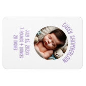 custom photo newborn baby announcement magnet (Horizontal)