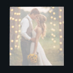 Custom Photo Notepad Notizblock<br><div class="desc">This notepad is shown with a sample photo print,  customize and edit your own photo into place with this template.
Shown in an opaque print so you can write on it.
Customize this item or buy as is.



Licensed Image</div>