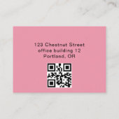 Custom Photo Nurse Practitioner QR Code Visitenkarte (Rückseite)