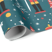 custom photo nutcracker Wrapping Paper - 2 images Geschenkpapier (Rolleneckpunkt)