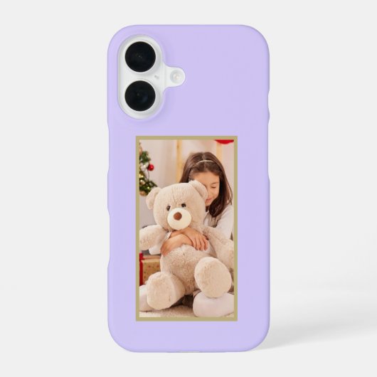 Custom Photo Pastel Lavender Case-Mate iPhone 16 Hülle (Rückseite)