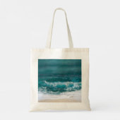 Custom Photo Personalized  Beach Tote Bag Tragetasche (Rückseite)