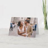 Custom Photo Personalized Blank Greeting Cards Karte (Vorderseite)