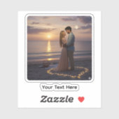 Custom Photo Personalized Custom-Cut Vinyl Sticker (Blatt)