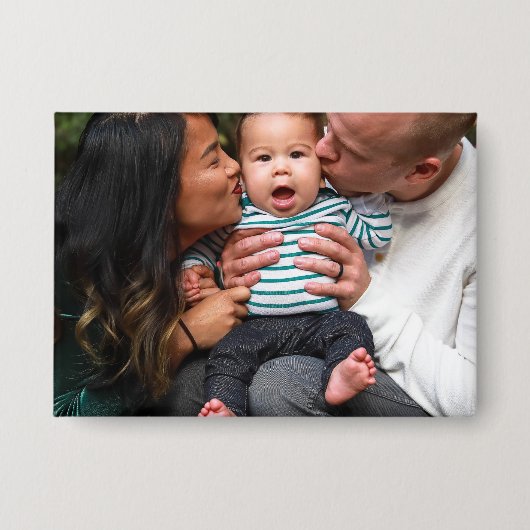 Custom Photo Personalized Family Button (Vorderseite)