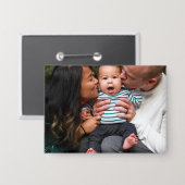 Custom Photo Personalized Family Button (Vorderseite/Rückseite)