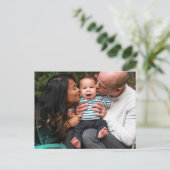 Custom Photo Personalized Family Postkarte (Stehend Vorderseite)