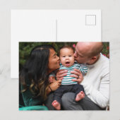 Custom Photo Personalized Family Postkarte (Vorne/Hinten)