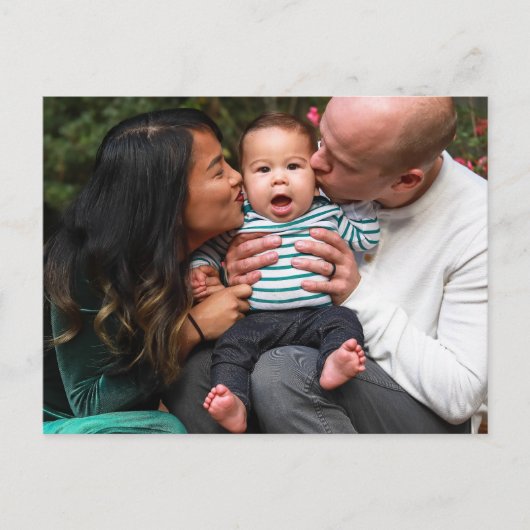 Custom Photo Personalized Family Postkarte (Vorderseite)