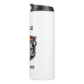 Custom Photo Personalized Job Title & Workplace  Thermosbecher (Nach rechts gedreht)