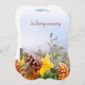 custom photo personalized memorial funeral card einladung (Vorne/Hinten)