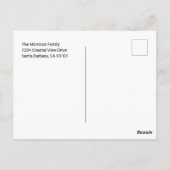 Custom Photo Personalized Picture Postkarte (Rückseite)